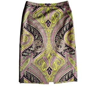 J.Crew Sovereign Paisley Pencil Skirt